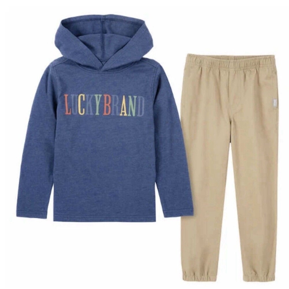 NEW Lucky Brand Boy's Long Sleeve 2 Piece Set Size 4T